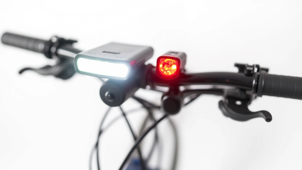Luces LED frontales y traseras para bicicleta con diferentes modos de iluminación montadas en el manillar