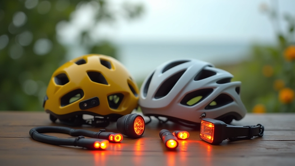Cascos de seguridad y equipo de protección reflectivo para andar en bicicleta
